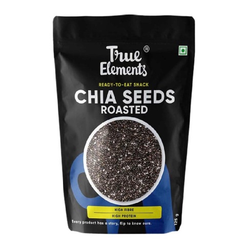 True Elements Roasted Chia Seeds, 0.125 kg Unflavored