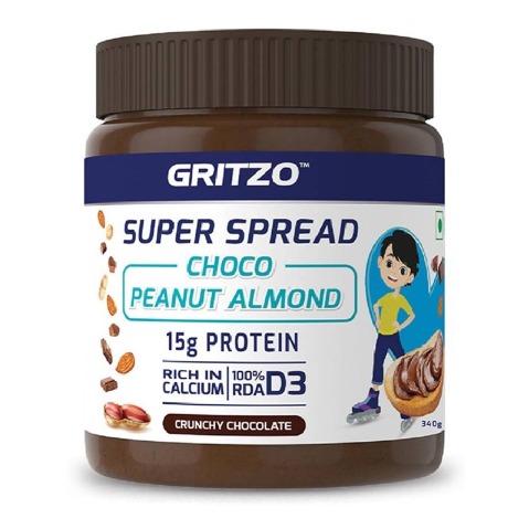 8 - Gritzo SuperSpread Choco Peanut Almond,  340 g  Chocolate 