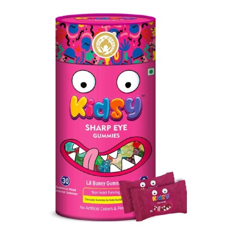1 - Mom & World Kidsy Sharp Eye - Strawberry,  30 gummies 