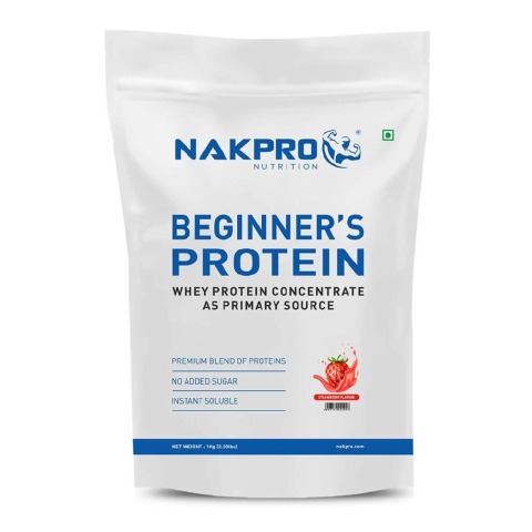 1 - Nakpro Beginner's Protein,  2.2 lb  Strawberry 