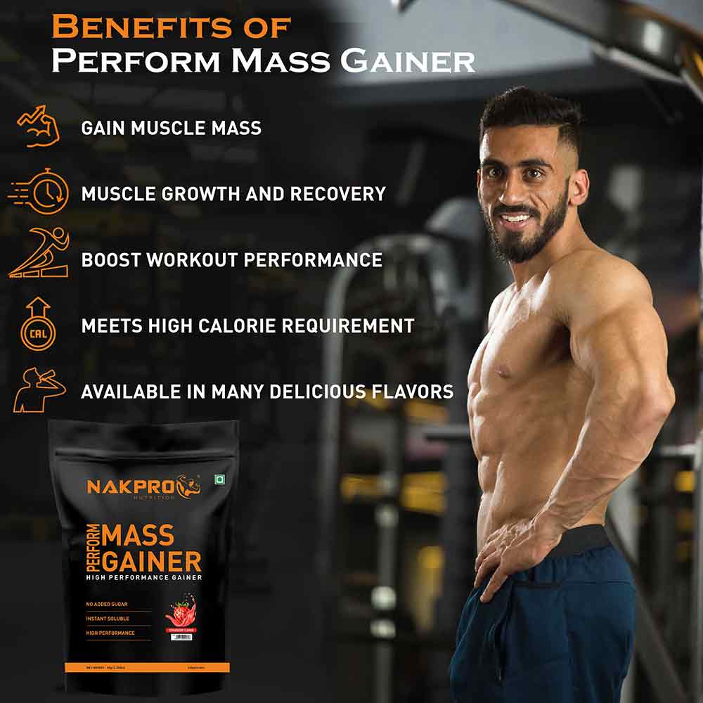 7 - Nakpro Perform Mass Gainer,  2.2 lb  Strawberry 