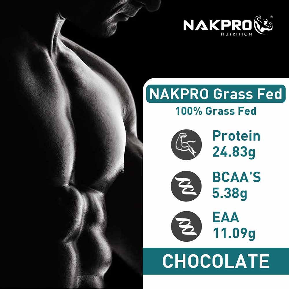 4 - Nakpro Grass Fed Whey Protein Concentrate,  2.2 lb  Chocolate 