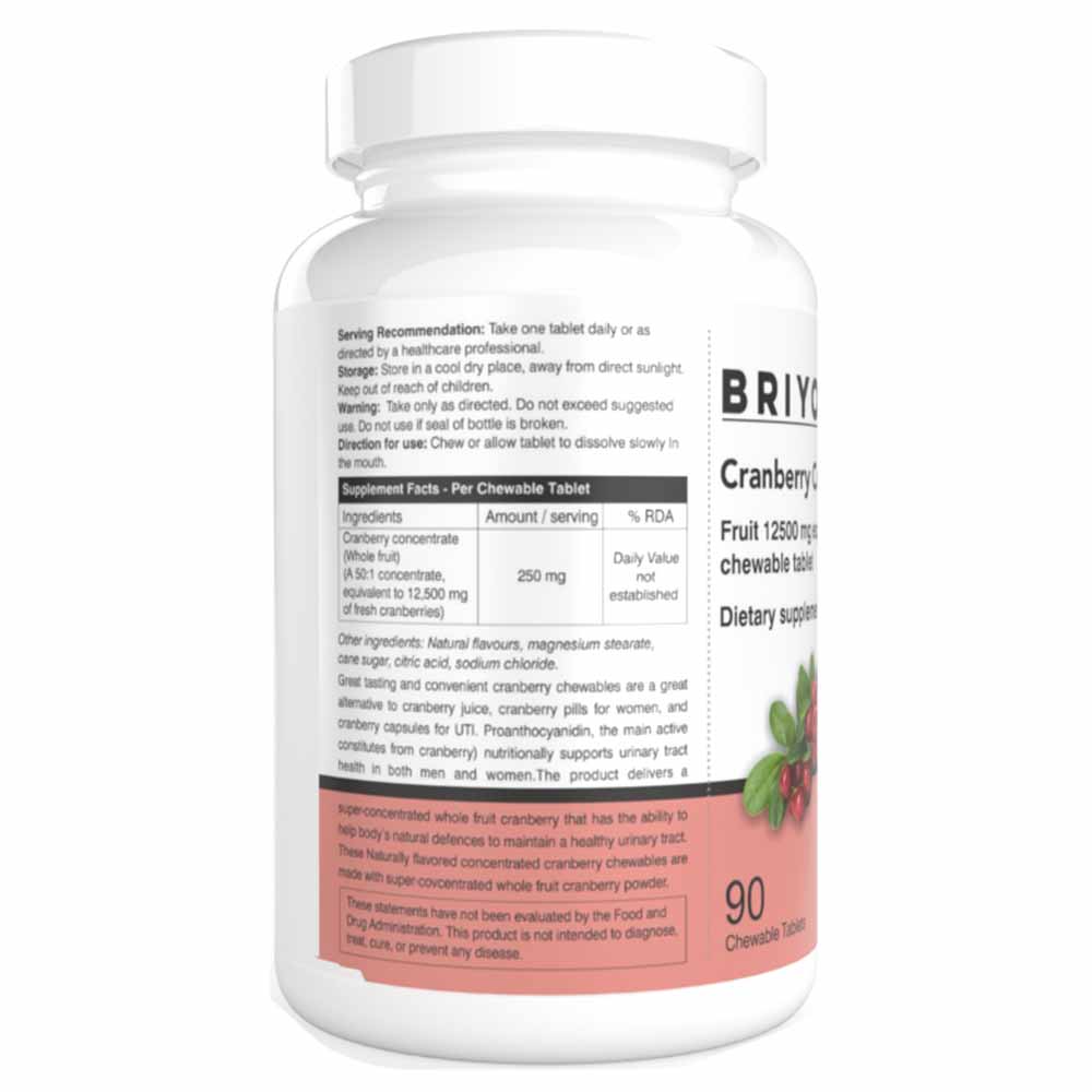 2 - Briyo Cranberry Concentrate,  90 chewable tablet(s) 