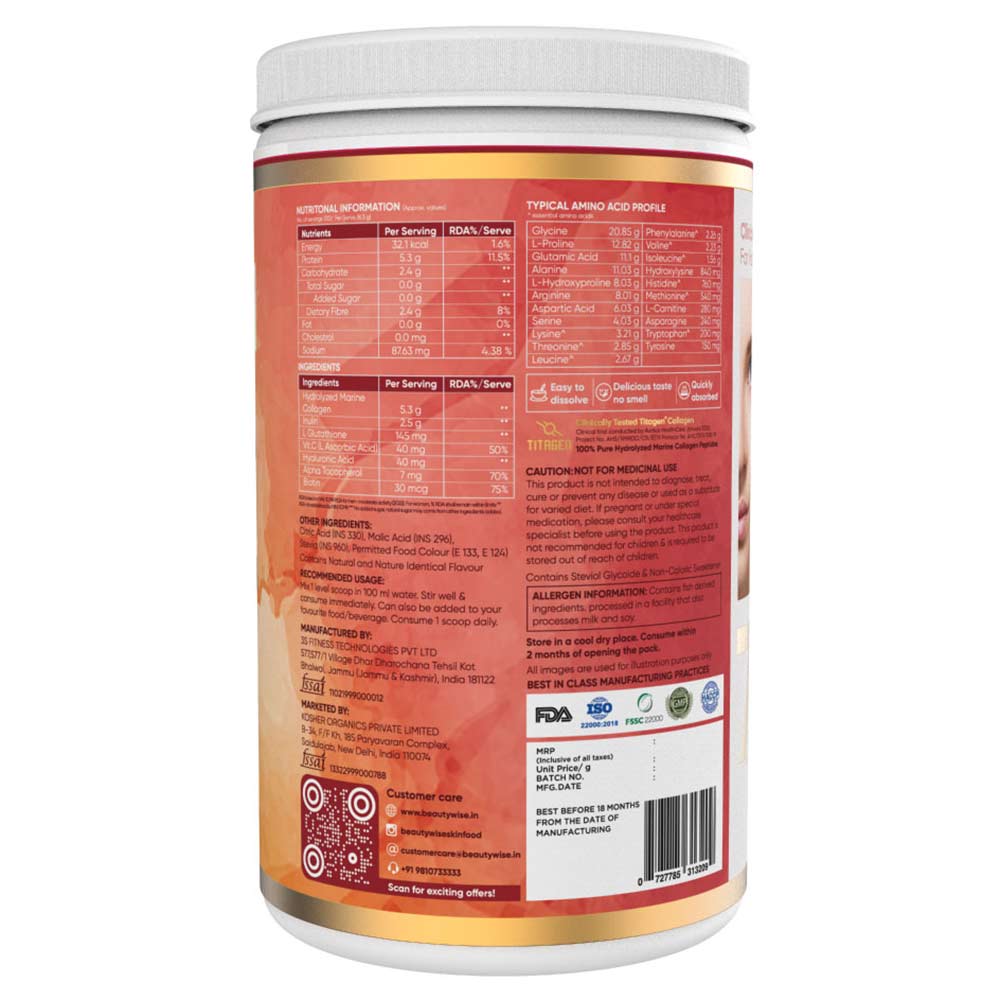 2 - Beautywise Advanced Collagen Proteins,  0.250 kg  Mango-Peach 