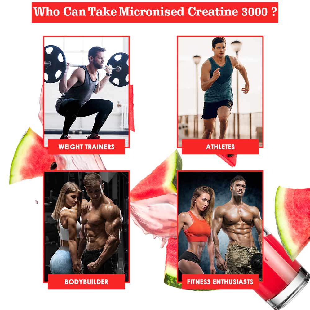 6 - Naturyz Micronized Creatine 3000,  Watermelon (Pack of 3)  15 tablet(s) 