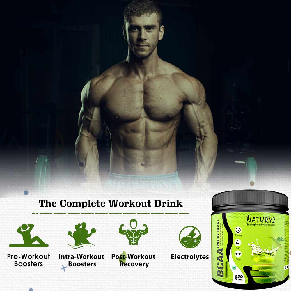 7 - Naturyz BCAA,  0.55 lb  16 Servings  Green Apple 
