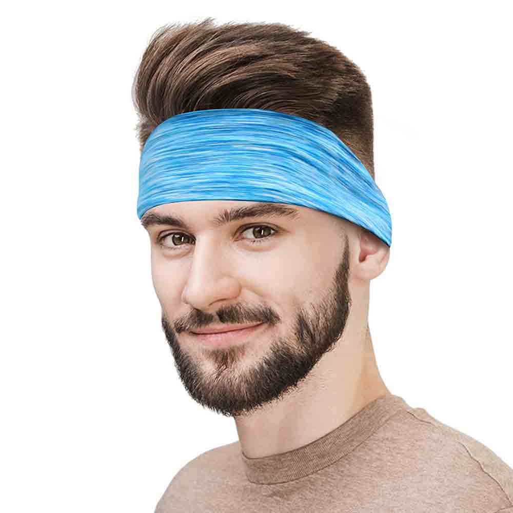1 - SLOVIC Sport Headband,  Black  Free Size 