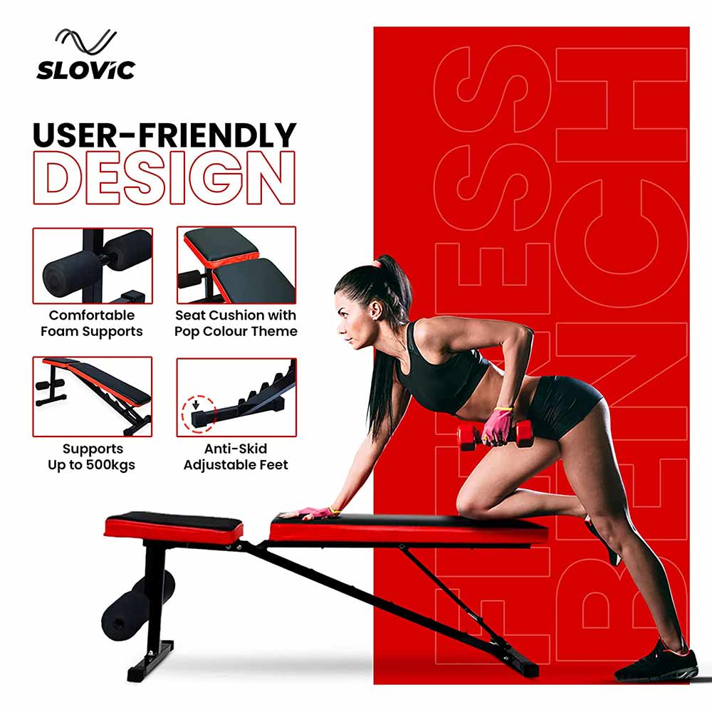 2 - SLOVIC Fitness Bench for Home Gym