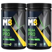 MuscleBlaze BCAA Pro 0.99 lb Green Apple Pack of 2