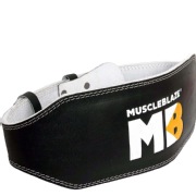 MuscleBlaze Weightlifting Leather Belt Black 6 Inch XL