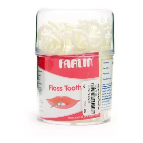 Farlin Floss Toothpick,  White 