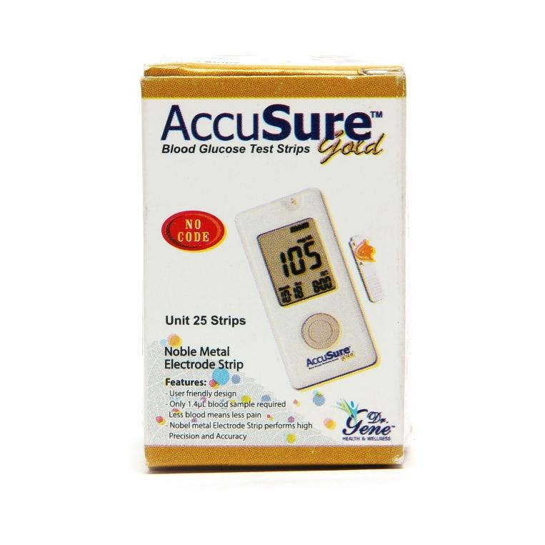 Accusure Gold Test Strips 25 Strips online in India | HealthKart.com