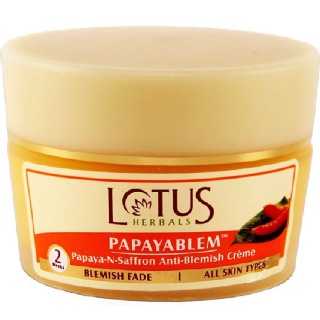 Lotus Herbals Anti-Blemish Cream, 50 g Papaya-N-Saffron