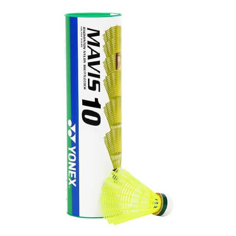 Yonex Mavis 10 Nylon Shuttle Set, Green/Yellow