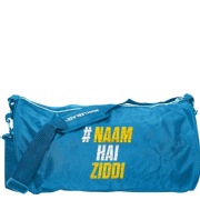 MuscleBlaze Naam Hain Ziddi Gym Bag, Blue