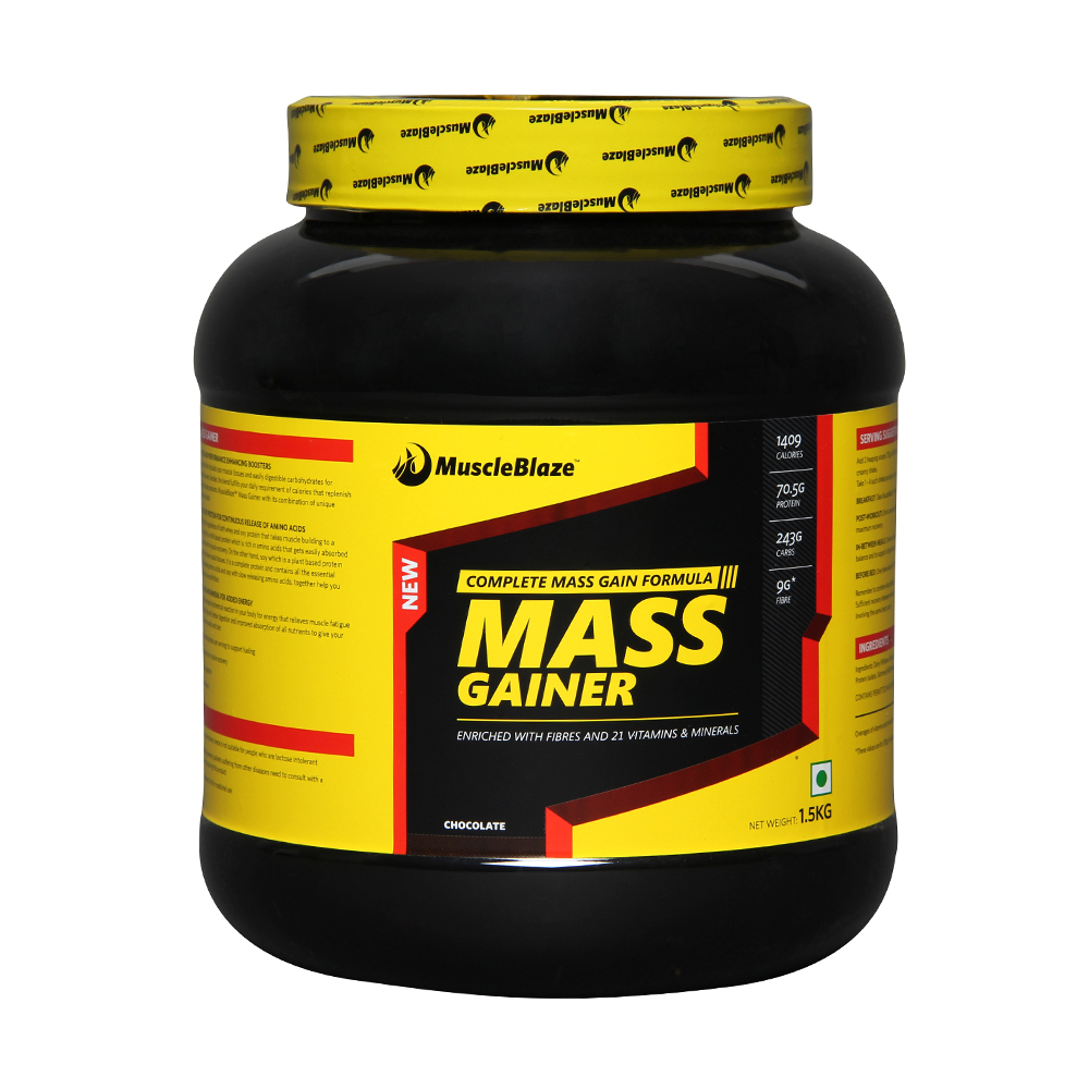 MuscleBlaze Mass Gainer,  3.3 lb  Chocolate 