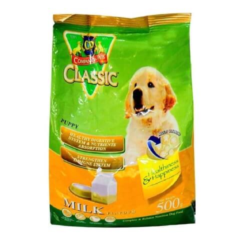 CP Classic Puppy Dog Food With Milk Flavor,  Food With Milk Flavor  500 gm 
