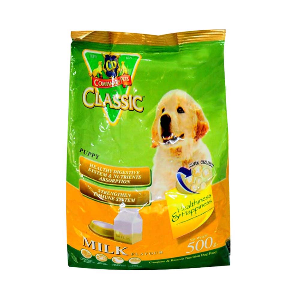 CP Classic Puppy Dog Food With Milk Flavor,  Food With Milk Flavor  500 gm 