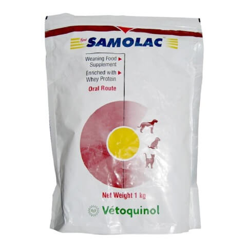 Vetoquinol Samolac Milk Replacement,  Puppies & Kittens  1 Kg 