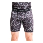 Fitup Life Printed Men Compression Gym Shorts Medium Multicolor