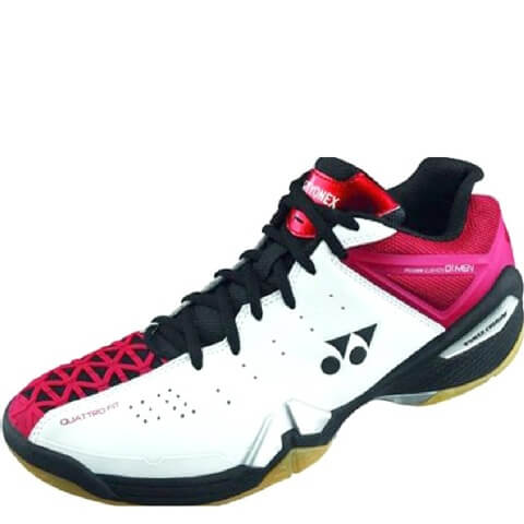 Yonex Shb 95 S Badminton Shoes,  White/Red  Uk 7 