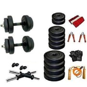 Body Maxx Adjustable Dumbbells Combo with Gym Exercise Sets Accessories