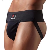 Omtex Gym Supporter (Pack of 2),  Medium  Black 