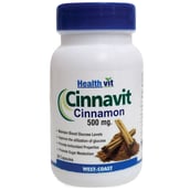 Healthvit Cinnavit Cinnamon (500mg), 60 capsules