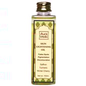 Auravedic Skin Lightening Oil,  100 ml  Saffron, Turmeric, Winter Cherry 