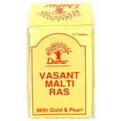 Dabur Vasant Malti Ras with Gold & Pearls, 10 tablet(s)