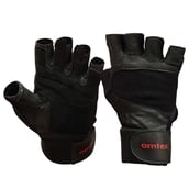 Omtex Gym Gloves (Pro),  Black  Medium 