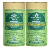 Organic India Green Tea,  100 g  Unflavoured  - Pack of 2