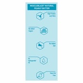 11 - MuscleBlaze Natural Peanut Butter Unsweetened,  1 kg  Super Smooth 