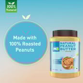 2 - MuscleBlaze Natural Peanut Butter Unsweetened,  1 kg  Crunchy 
