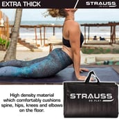 1 - Strauss Yoga Mat Rolling,  Brown  10mm 