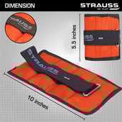 4 - Strauss Ankle Weight (Pair),  Orange  0.5 kg 