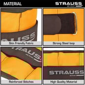 4 - Strauss Ankle Weight (Pair),  Yellow  0.5 kg 