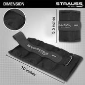 3 - Strauss Ankle Weight (Pair),  Black  0.5 kg 