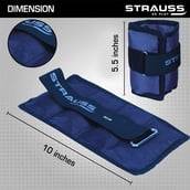 3 - Strauss Ankle Weight (Pair),  Blue  0.5 kg 