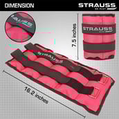 4 - Strauss Ankle Weight (Pair),  Pink  2 kg 
