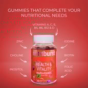 5 - Nutriburst Health & Vitality Multivitamins,  60 gummies  Natural Mixed Berry 