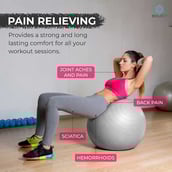 4 - Boldfit Gym Ball,  Grey  65 cm 