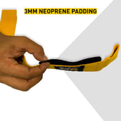 5 - MuscleBlaze Weight Lifting Strap (One More Rep),  Yellow  Free Size 