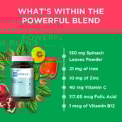 3 - HealthKart HK Vitals Iron + Folic Acid,  90 capsules