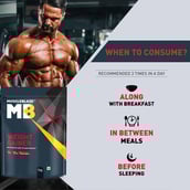 4 - MuscleBlaze Weight Gainer with Added Digezyme,  2.2 lb  Banana