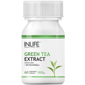 INLIFE Green Tea Extract (500mg),  60 veggie capsule(s)  Unflavoured 