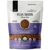 2 - NourishVitals Roasted Flax Seeds,  Natural (Pack of 2)  0.200 kg 