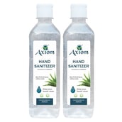 1 - Axiom Hand Sanitizer,  Aloevera  500 ml  Kills 99.99% of Germs without Water Pack of 2 