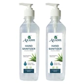 1 - Axiom Dispenser Hand Sanitizer, Aloevera 500 ml Kills 99.9% Germs without Water Pack of 2