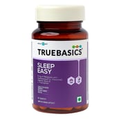 1 - TrueBasics Sleep Easy with Melatonin Suntheanine Valerian Root L-Tryptophan, 30 capsules